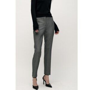 Zara Ankle Length Herringbone Womens Trousers Size Medium